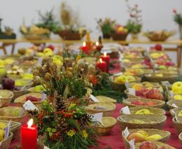 Pátá, vánočně laděná výstava ovoce z cyklu Oživení starých odrůd „Zimní hrušně a jabloně“