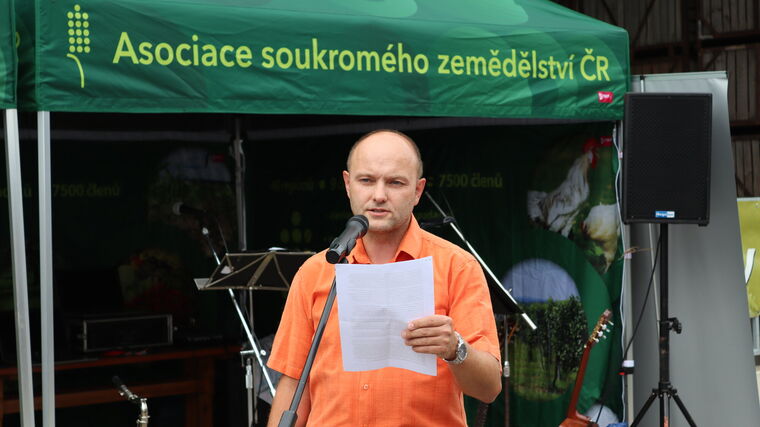 Projev předsedy ASZ ČR Jaroslava Šebka na Selských dožínkách ASZ ČR v Chlebovicích 