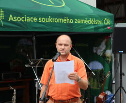 Projev předsedy ASZ ČR Jaroslava Šebka na Selských dožínkách ASZ ČR v Chlebovicích 