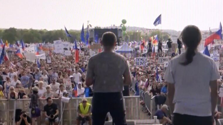 Vystoupení předsedy ASZ ČR Jaroslava Šebka na Letné