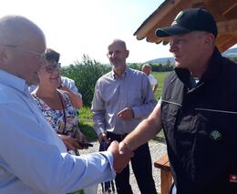 Bavorští sedláci na návštěvě Farmy Stehlík