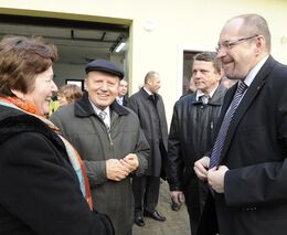 Ministr Fuksa na návštěvě u člena ASZ Kroměříž