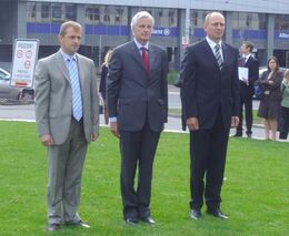 Francouzský ministr zemědělství u pomníku obětem Kolektivizace