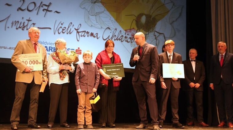Farma roku 2017 hledáčkem fotoaparátu