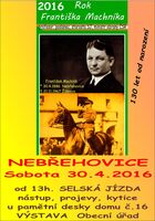 Oslavy 130 let od narození Františka Machníka v Nebřehovicích