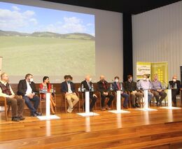 Pestrá krajina hledáčkem fotoaparátu