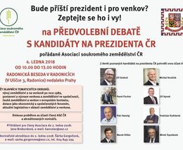 Bude příští prezident i pro venkov? Pozvánka na předvolební debatu