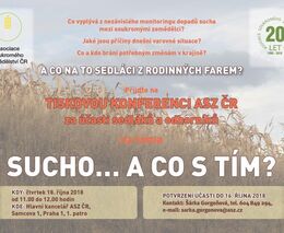 Pozvánka na tiskovou konferenci na téma „Sucho… a co s tím?“