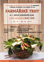 Možnost prodeje na farmářských trzích ve Strakonicích 