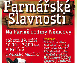Farmářské slavnosti na farmě rodiny Němcovy
