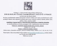 Návrat farmářských tržišť v Praze!