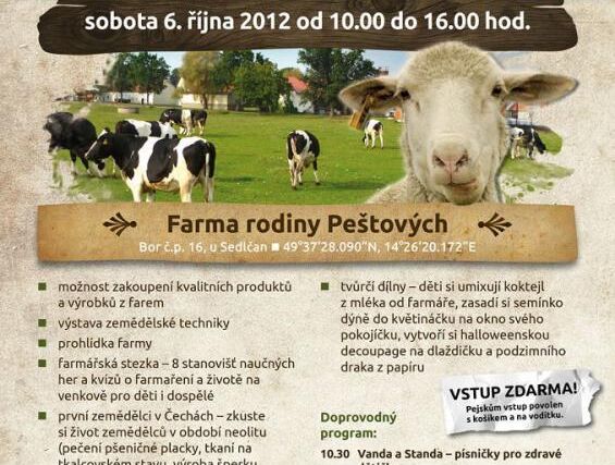 Farmářské slavnosti se letos uzavřou ve středních Čechách