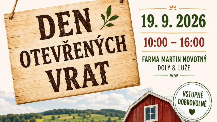 Den otevřených vrat na farmě Martina Novotného