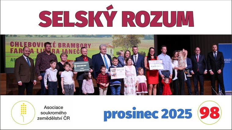 Videoseriál SELSKÝ ROZUM: ohlédnutí za slavnostním vyhlášením výsledků soutěže Farma roku 2025 