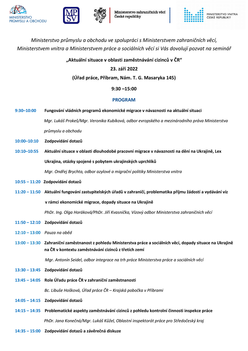 Program semináře_zaměstnávání cizinců