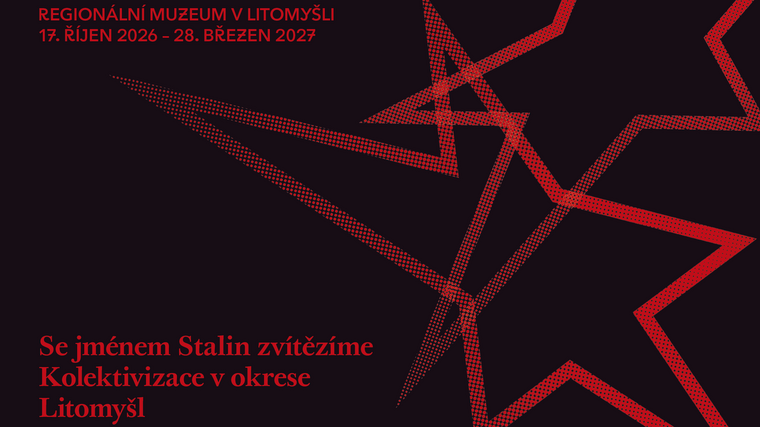 Pozvánka na výstavu „Kolektivizace v okrese Litomyšl“ a debatu s názvem „Trauma kolektivizace“ 