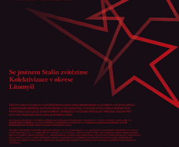 Pozvánka na výstavu „Kolektivizace v okrese Litomyšl“ a debatu s názvem „Trauma kolektivizace“ 