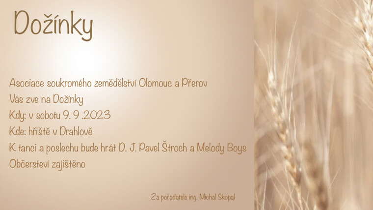 Dožínky ASZ Olomouc a Přerov