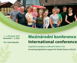Proč potřebují rodinné farmy legislativní podporu? Napoví mezinárodní konference