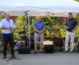 Projevy ministra Marka Výborného a předsedy zemědělského výboru Michala Kučery na Dožínkách ASZ ČR