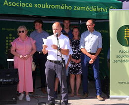 Projev předsedy ASZ ČR Jaroslava Šebka na Selských dožínkách ASZ ČR v Únanově 