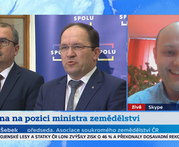 K novému ministru zemědělství s předsedou ASZ ČR živě ve Studiu ČT24 