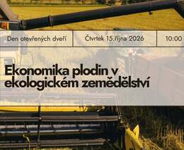 DOD na téma „Ekonomika plodin v ekologickém zemědělství“